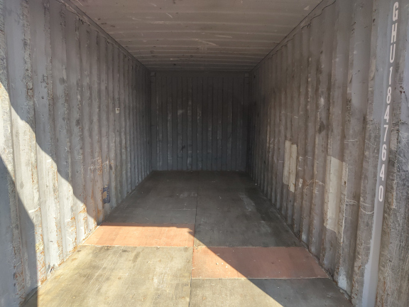 A 20 x 8ft Standard Container in As-Is condition, located in Glasgow